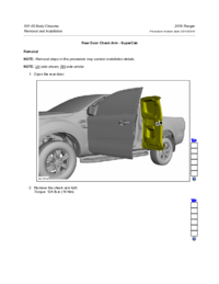 Preview of 501 03 Body Closers   Removal And Installation   Rear Door Check Arm SuperCab