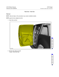 Preview of 501 03 Body Closers   Removal And Installation   Rear Door Crew Cab