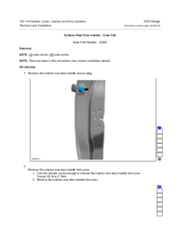 Preview of 501 14 Handles Locks Latches Entry   Removal And Installation   Ext Rear Door Handle Crew Cab