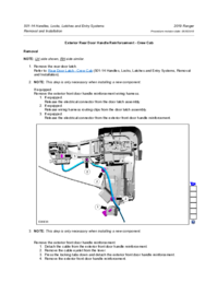 Preview of 501 14 Handles Locks Latches Entry   Removal And Installation   Ext Rear Door Handle Reinforcement Crew Cab