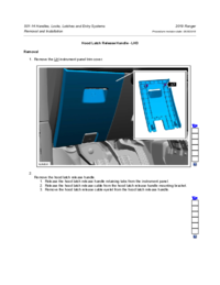 Preview of 501 14 Handles Locks Latches Entry   Removal And Installation   Hood Latch Release Handle   LHD