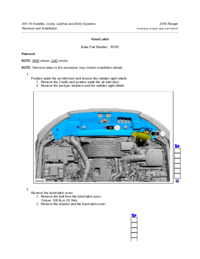 Preview of 501 14 Handles Locks Latches Entry   Removal And Installation   Hood Latch
