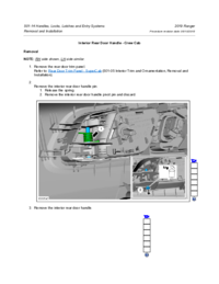 Preview of 501 14 Handles Locks Latches Entry   Removal And Installation   Interior Rear Door Handle Crew Cab