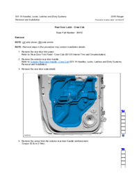 Preview of 501 14 Handles Locks Latches Entry   Removal And Installation   Rear Door Latch CrewCab