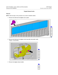 Preview of 501 14 Handles Locks Latches Entry   Removal And Installation   Tailgate Release Handle