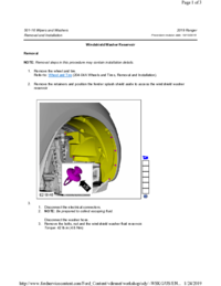 Preview of 501 16 Wipers And Washers   Removal And Installation   Washer Reservoir