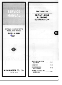 Preview of FA Front Axle And Suspension