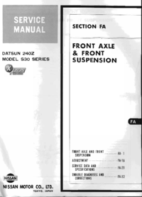Preview of FA Front Axle