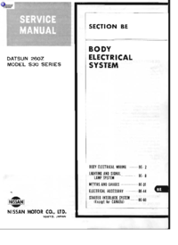 Preview of BE Body Electrical