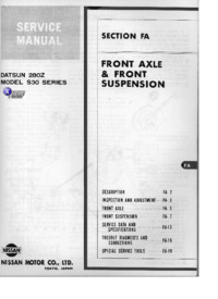 Preview of FA Front Axle And Suspension
