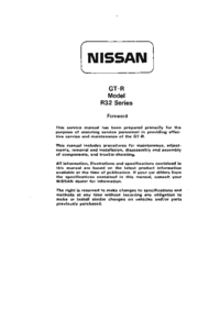 Preview of R32 GTR Service Manual