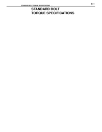 Preview of Standard Bolt Torque Specs